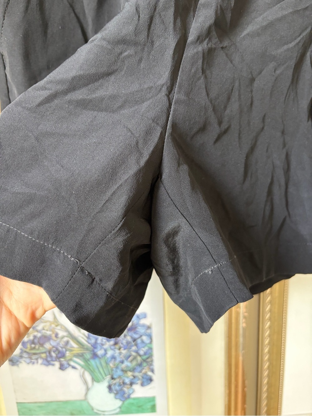 NWT Fifteen Twenty 100% Silk Shorts in Black XS - Picture 3 of 7